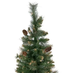 7' Pre-Lit Yorkshire Pine Pencil Artificial Christmas Tree, Clear Lights 11 7' Pre-Lit Yorkshire Pine Pencil Artificial Christmas Tree, Clear Lights -Christmas Trees Shop northlight sm92923 2 23546.1667530203