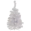 2' Pre-lit Rockport White Pine Artificial Christmas Tree, Clear Lights