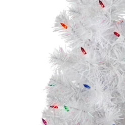 2' Pre-lit Rockport White Pine Artificial Christmas Tree, Multi Lights -Christmas Trees Shop northlight sm92944 2 80491.1669820877
