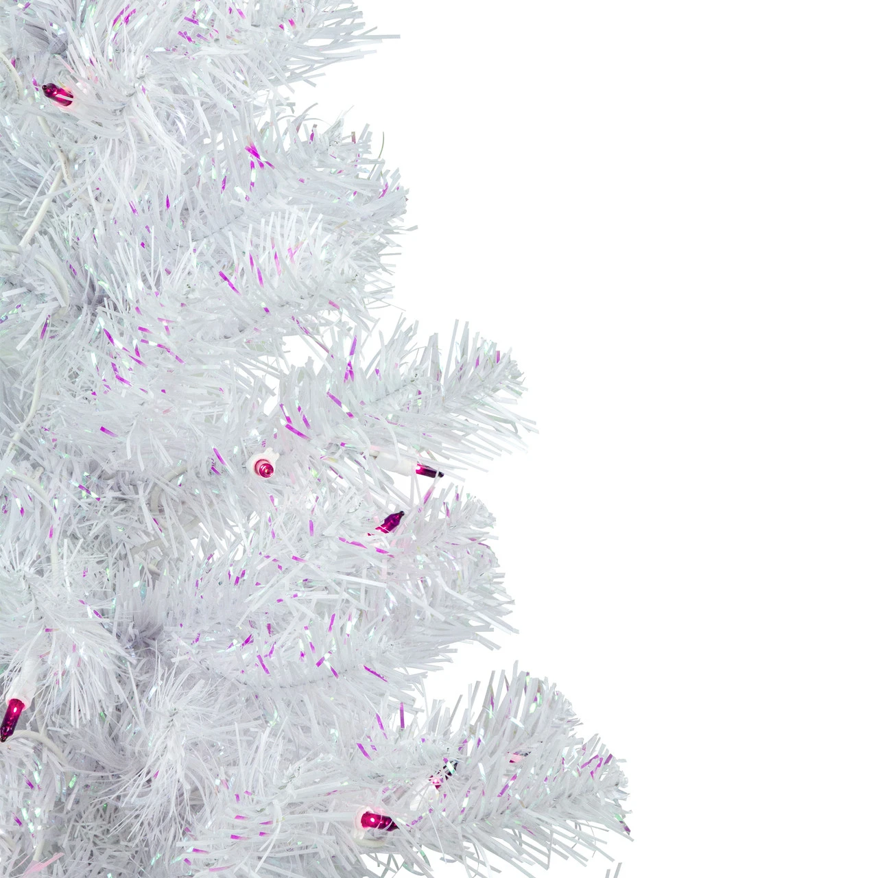 3' Pre-lit Rockport White Pine Artificial Christmas Tree, Purple Lights 3 3' Pre-lit Rockport White Pine Artificial Christmas Tree, Purple Lights - Image 3