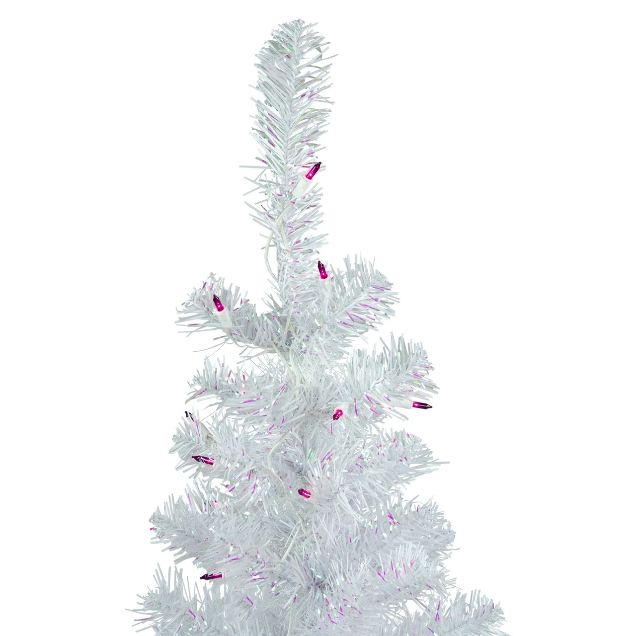3' Pre-lit Rockport White Pine Artificial Christmas Tree, Purple Lights 4 3' Pre-lit Rockport White Pine Artificial Christmas Tree, Purple Lights - Image 4