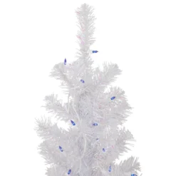 4' Pre-lit Rockport White Pine Artificial Christmas Tree, Blue Lights -Christmas Trees Shop northlight sm92956 3 updated 69134.1667532665