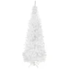 6.5' White Georgian Pine Slim Artificial Christmas Tree, Unlit