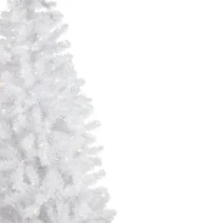 6.5' Pre-Lit Pencil White Georgian Pine Artificial Christmas Tree, Warm White LED Lights -Christmas Trees Shop northlight sm92973 2 41585.1667530163