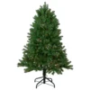 4' Pre-Lit Full Sierra Noble Fir Artificial Christmas Tree, Multi Lights