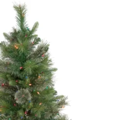 3' Pre-Lit Kingston Cashmere Pine Full Artificial Christmas Tree, Multi Lights -Christmas Trees Shop northlight sm93045 3 51614.1667530109