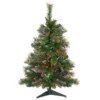 3' Pre-Lit Kingston Cashmere Pine Full Artificial Christmas Tree, Multi LED Lights
