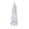 6.5' Pre-Lit Woodbury White Pine Pencil Artificial Christmas Tree, Blue Lights