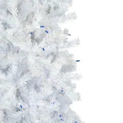 6.5' Pre-Lit Woodbury White Pine Pencil Artificial Christmas Tree, Blue Lights -Christmas Trees Shop northlight sm93086 3 91843.1667530175