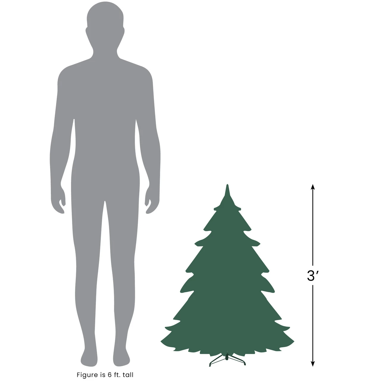 3' Pre-Lit Viella Norway Spruce Artificial Christmas Tree - Clear Lights 3 3' Pre-Lit Viella Norway Spruce Artificial Christmas Tree - Clear Lights - Image 3