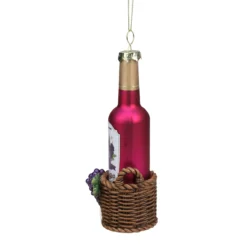 6.25" Pink And Brown Wine Bottle Hanging Christmas Ornament -Christmas Trees Shop northlight tr8332720purple 3 28477.1667659969