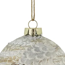 4" Birch Wood And Glitter Pine Cones Glass Ball Christmas Ornament -Christmas Trees Shop northlight tr92588 3 updated2022 74304.1667533705