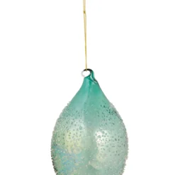 7" Transparent Blue Textured Glass Finial Christmas Ornament -Christmas Trees Shop northlight tr92607 2 03626.1667642647