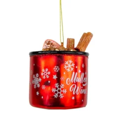 4" Mulled Wine Glass Christmas Ornament -Christmas Trees Shop northlight tr94438 03 59437.1687801633