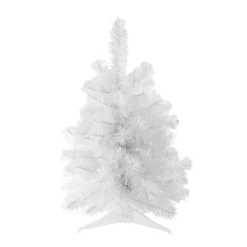 1.5' Medium Snow White Pine Artificial Christmas Tree - Unlit