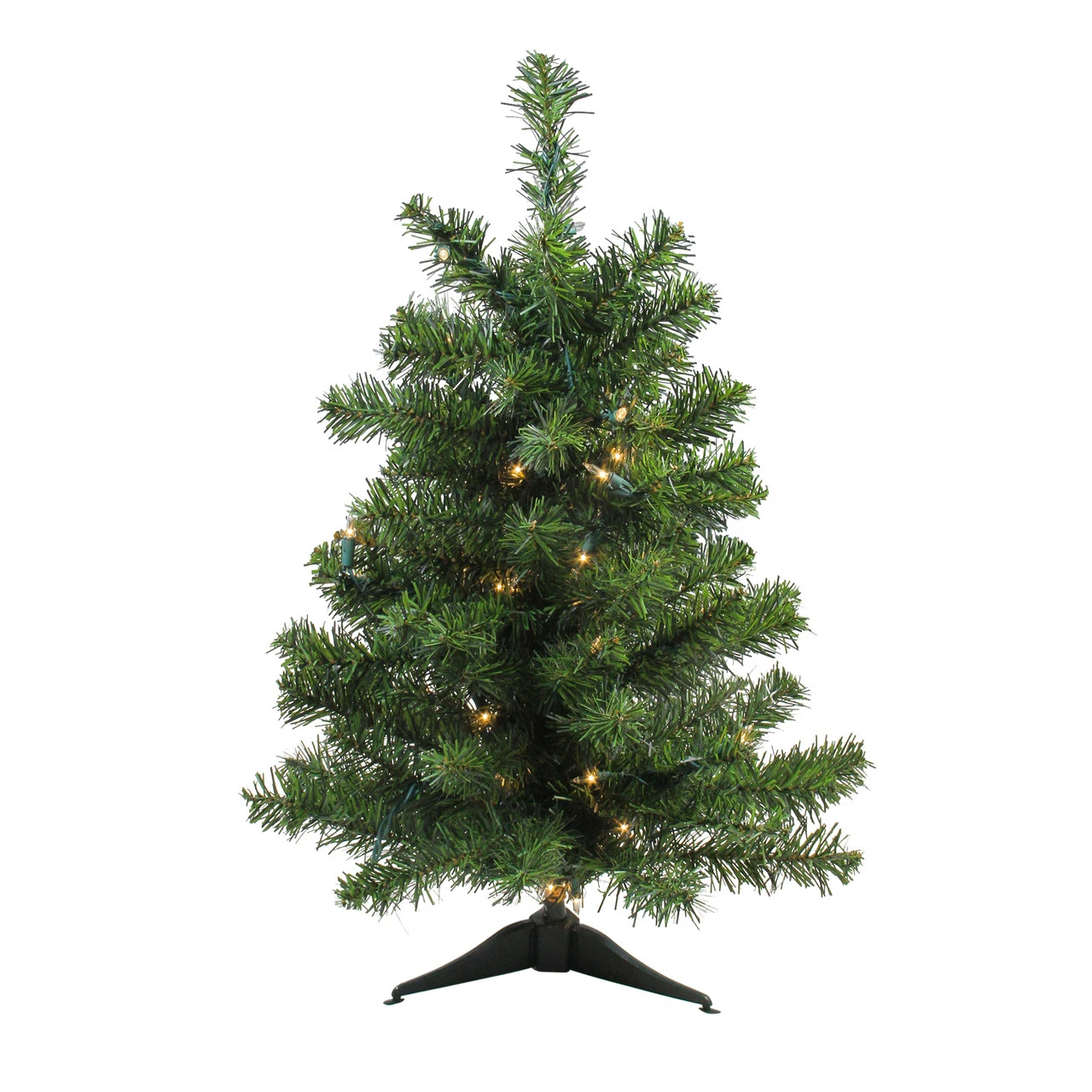2' Pre-Lit Medium Canadian Pine Artificial Christmas Tree - Clear Lights 1 2' Pre-Lit Medium Canadian Pine Artificial Christmas Tree - Clear Lights
