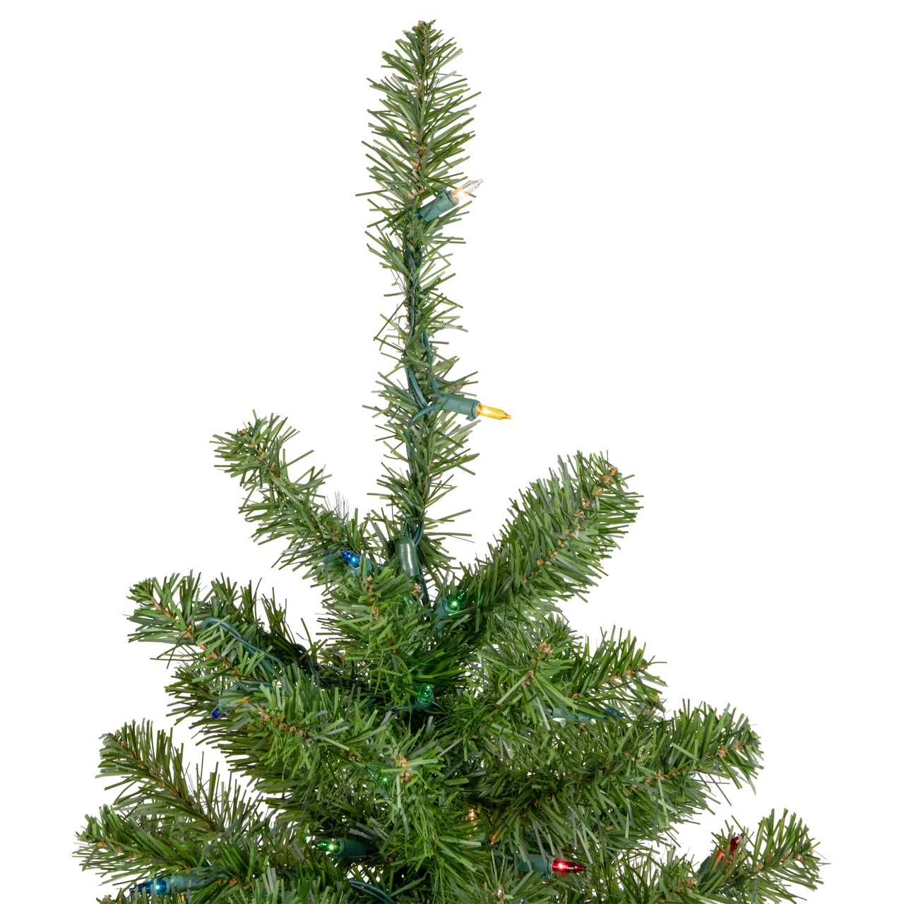 4' Pre-Lit Full Canadian Pine Artificial Christmas Tree, Multicolor Lights 2 4' Pre-Lit Full Canadian Pine Artificial Christmas Tree, Multicolor Lights - Image 2