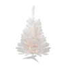 3' Pre-Lit Snow White Artificial Christmas Tree, Clear Lights