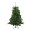 4' Pre-Lit Medium Canadian Pine Artificial Christmas Tree - Multicolor LED Lights