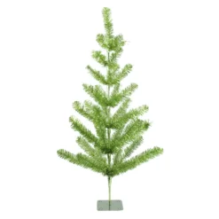 3' Medium Green Tinsel Pine Twig Artificial Christmas Tree - Unlit