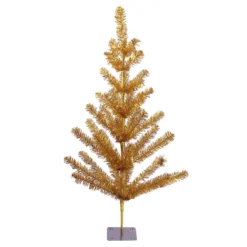 3' Medium Gold Tinsel Twig Artificial Christmas Tree, Unlit