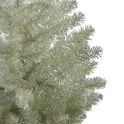 9' Metallic Platinum Artificial Tinsel Christmas Tree - Unlit -Christmas Trees Shop northlight v27311 2 12226.1682520511