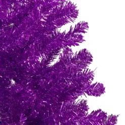 4.5' Metallic Purple Tinsel Artificial Christmas Tree -Unlit -Christmas Trees Shop northlight v27322 1 45656.1667530625