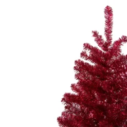 3' Metallic Crimson Tinsel Artificial Christmas Tree - Unlit -Christmas Trees Shop northlight v27325 1 59281.1682534560