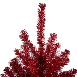 7' Metallic Red Tinsel Artificial Christmas Tree - Unlit -Christmas Trees Shop northlight v27327 same20as20v27328 1 39144.1676305758