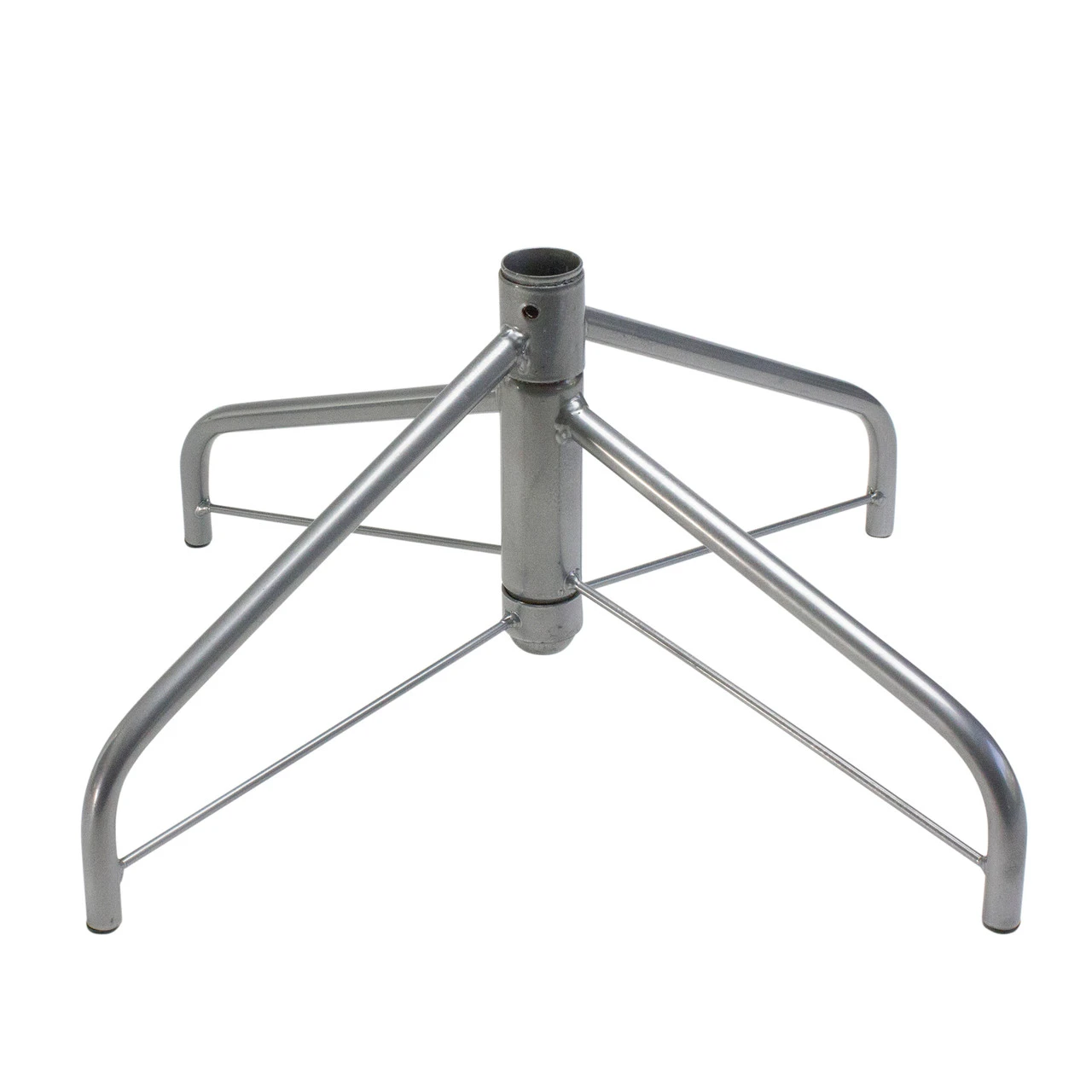 4.5' Metallic Platinum Artificial Tinsel Christmas Tree - Unlit 5 4.5' Metallic Platinum Artificial Tinsel Christmas Tree - Unlit - Image 5