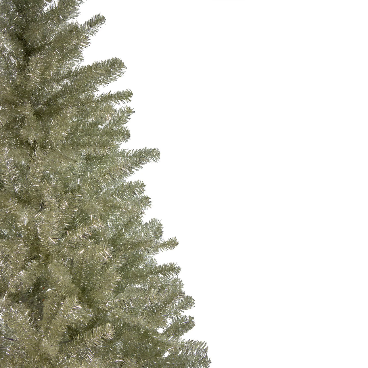 6' Unlit Medium Platinum Tinsel Artificial Christmas Tree 3 6' Unlit Medium Platinum Tinsel Artificial Christmas Tree - Image 3