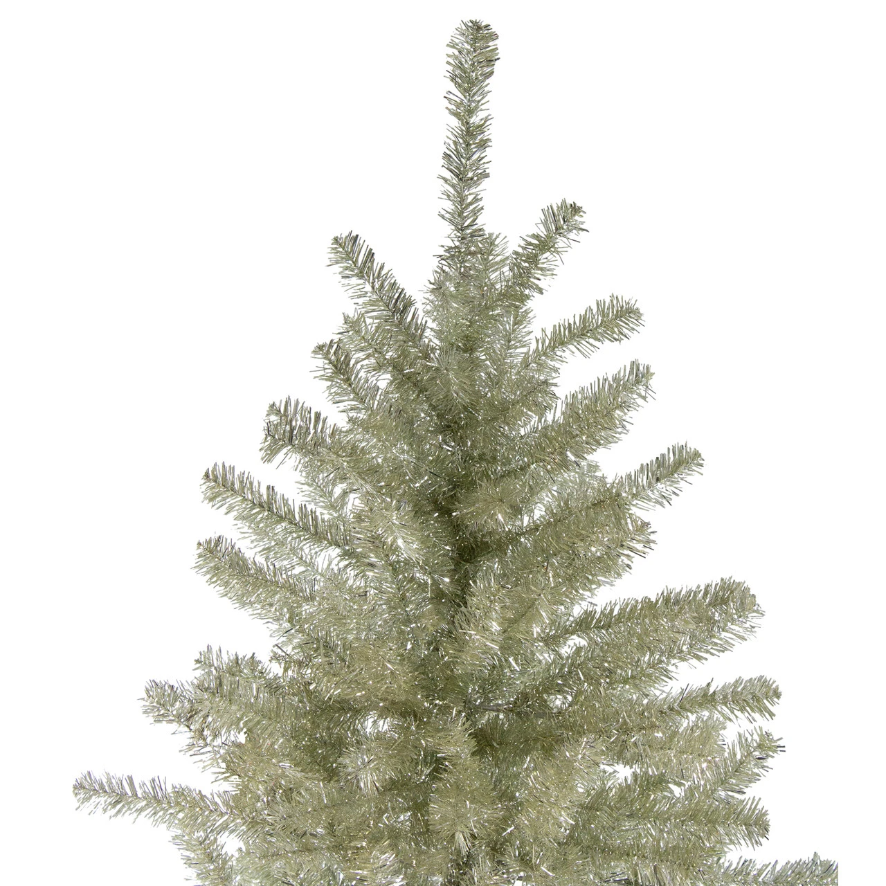 6' Unlit Medium Platinum Tinsel Artificial Christmas Tree 4 6' Unlit Medium Platinum Tinsel Artificial Christmas Tree - Image 4
