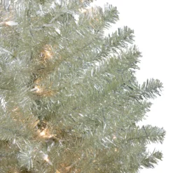 4.5' Soft Metallic Champagne Artificial Tinsel Christmas Tree - Clear Lights -Christmas Trees Shop northlight v27339 1 16870.1684855843