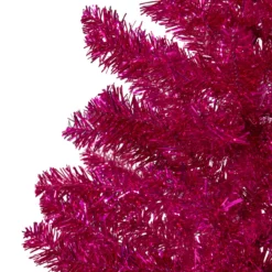 3' Metallic Pink Tinsel Artificial Christmas Tree - Unlit -Christmas Trees Shop northlight v27356 1 96881.1684855406