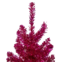 4.5" Metallic Pink Tinsel Artificial Christmas Tree - Unlit -Christmas Trees Shop northlight v27356 2 01229.1667530605