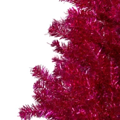 4.5" Metallic Pink Tinsel Artificial Christmas Tree - Unlit -Christmas Trees Shop northlight v27357 1 69995.1667530605