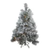 4.5' Pre-Lit LED Black Spruce Artificial Christmas Tree - Clear Lights