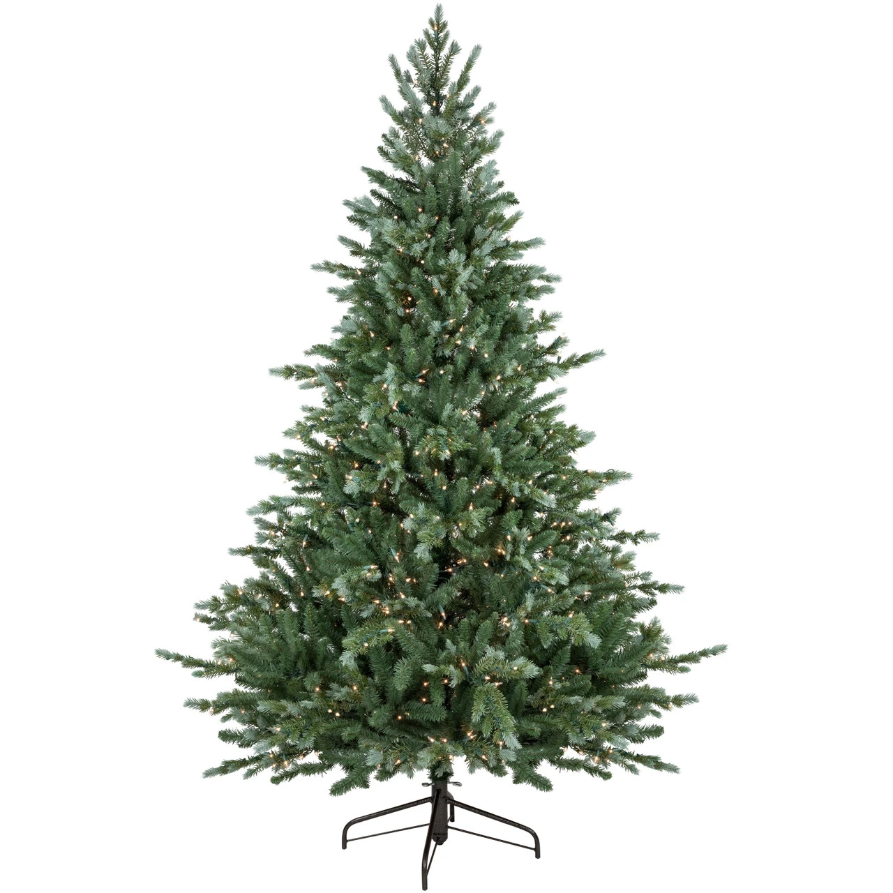 7' Pre-Lit Blue Spruce Artificial Christmas Tree, Clear Lights 2 7' Pre-Lit Blue Spruce Artificial Christmas Tree, Clear Lights - Image 2