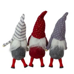 Set Of 3 Standing Gnome Christmas Ornaments 10" -Christmas Trees Shop northlight wu86334 2 63006.1667659915