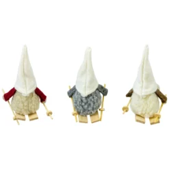 Set Of 3 Skiing Gnomes Christmas Ornaments 4.5" -Christmas Trees Shop northlight wu92513 2 53605.1681147876