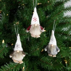 Set Of 3 Skiing Gnomes Christmas Ornaments 4.5" -Christmas Trees Shop northlight wu92513 styled 2 01908.1681147876