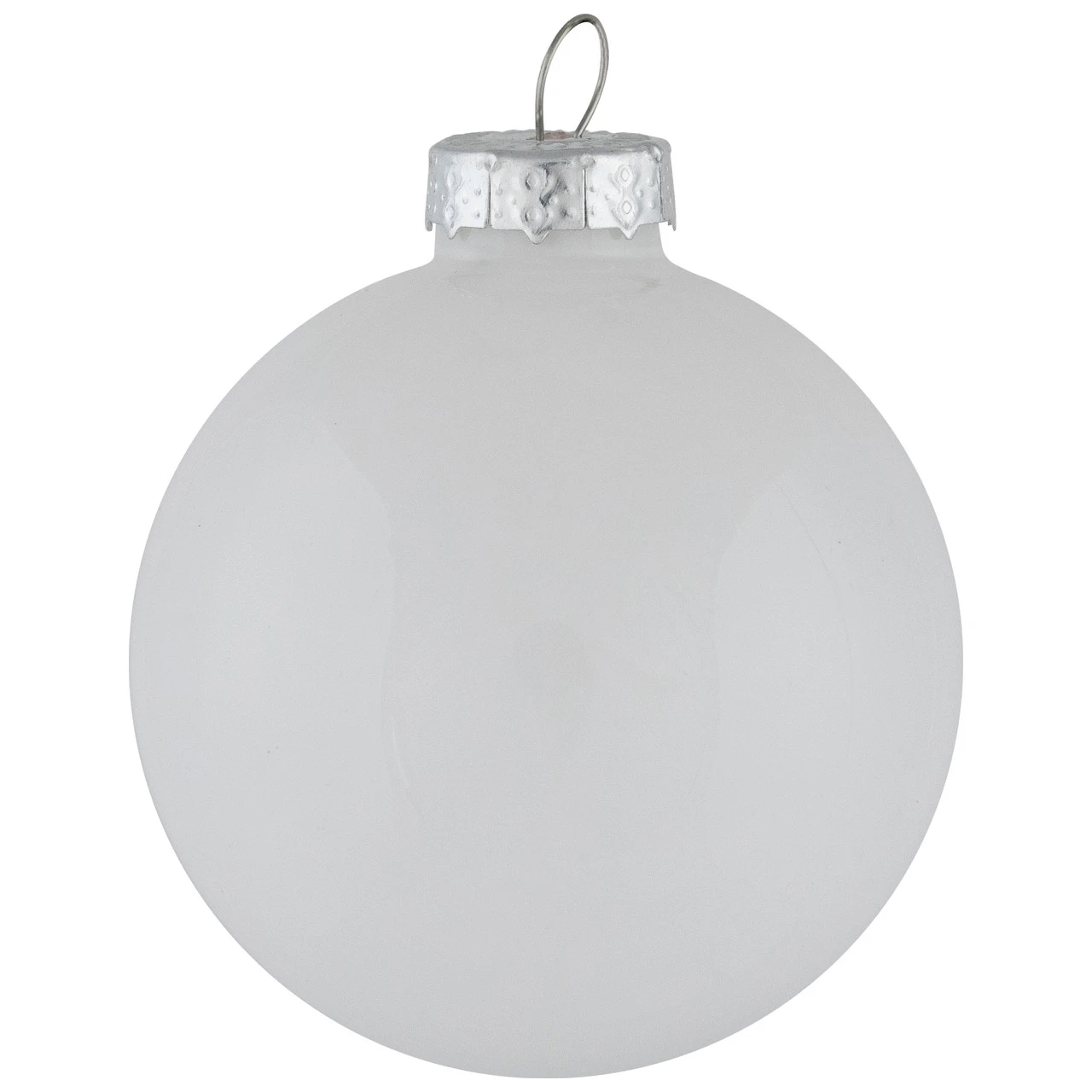 9ct Shiny And Matte White Glass Ball Christmas Ornaments 2.5" (65mm) 5 9ct Shiny And Matte White Glass Ball Christmas Ornaments 2.5" (65mm) - Image 5