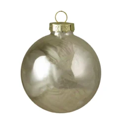 9ct Champagne Gold 2-Finish Glass Ball Christmas Ornaments 2.5" (65mm) -Christmas Trees Shop northlight wy00745 1 41153.1667489923