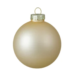 9ct Champagne Gold 2-Finish Glass Christmas Ball Ornaments 2.5" (65mm) -Christmas Trees Shop northlight wy00745 2 35132.1667656679