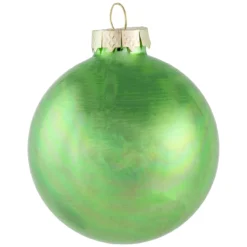 9ct Grass Green Finish Glass Christmas Ball Ornaments 2.5" (65mm) -Christmas Trees Shop northlight wy00747 1 54251.1677088372
