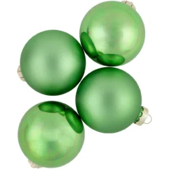 9ct Grass Green Finish Glass Christmas Ball Ornaments 2.5" (65mm) -Christmas Trees Shop northlight wy00747 5 26335.1677088373