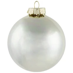 6ct Gold 2-Finish Glass Ball Christmas Ornaments 3.25" (80mm) -Christmas Trees Shop northlight wy00751 4 75138.1677088411
