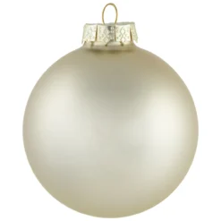 6ct Gold 2-Finish Glass Ball Christmas Ornaments 3.25" (80mm) -Christmas Trees Shop northlight wy00751 5 53827.1677088412