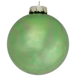 6ct Shiny And Matte Green Glass Ball Christmas Ornaments 3.25" (82mm) -Christmas Trees Shop northlight wy00755 6 21148.1677102523