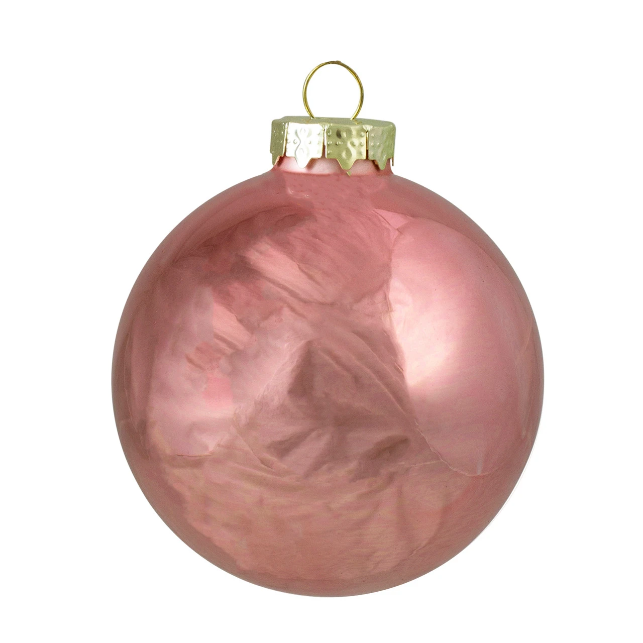 6ct Shiny And Matte Baby Pink Glass Ball Christmas Ornaments 3.25" (80mm) 2 6ct Shiny And Matte Baby Pink Glass Ball Christmas Ornaments 3.25" (80mm) - Image 2
